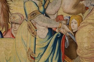 Flamandzki gobelin. Seria Siedem głównych grzechów: Próżność (duma). Rysownik Pieter Coecke van Aelst. Atelier w Brukseli. ok. 1542-1544. autorstwa Pieter Coecke van Aelst