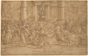 Ofiara w Listrze autorstwa Pieter Coecke van Aelst