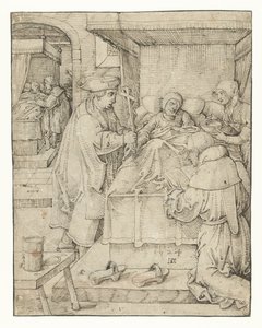 Opieka nad chorymi Dzieła miłosierdzia (tytuł serii) autorstwa Pieter Cornelisz. genaamd Kunst