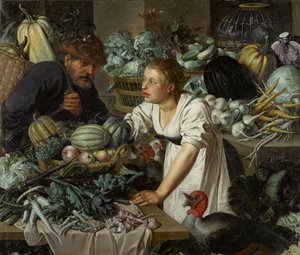 Martwa natura z dwiema postaciami autorstwa Pieter Cornelisz. van Rijck