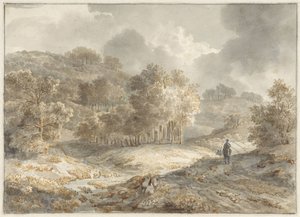pagórkowaty krajobraz autorstwa Pieter Francis Peters jr.