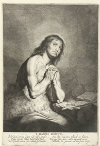 Św. Jan Chrzciciel S. Ioannes Babtista (tytuł na obiekcie) autorstwa Pieter Fransz de Grebber
