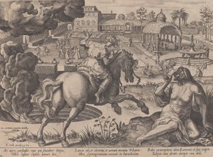 Pokusa luksusu, z cyklu życia ludzkiego, 1570. autorstwa Pieter Furnius