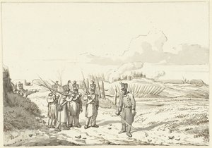 Patrol wędrowny, 1813-1814 autorstwa Pieter Gerardus van Os (signed by artist)