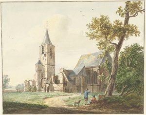Kościół w Warmond autorstwa Pieter Gerardus van Os