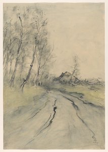 droga lądowa autorstwa Pieter H.J.J. Ras (signed by artist)