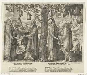 Drzewo bałwochwalstwa rzymskiego, ok. 1570