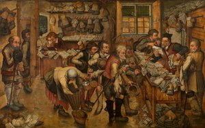 The Village Lawyer (olej) autorstwa Pieter III Brueghel