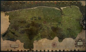 Mapa kasztelani Brugii (olej na płótnie) autorstwa Pieter II Claeissens