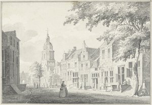 Wiejska ulica w Buren autorstwa Pieter Jan van Liender