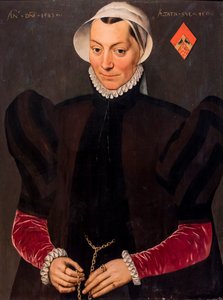 Portret kobiety w wieku 45 lat autorstwa Pieter Jansz. Pourbus