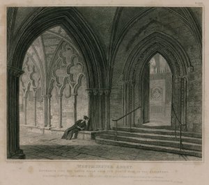 Wejście do South Aisle, Westminster Abbey, Londyn autorstwa Pieter Jansz. Quast