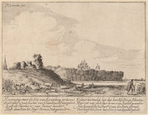 Ruiny zamku Assemburg autorstwa Pieter Jansz Saenredam