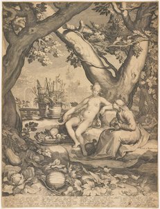 Vertumnus i Pomona autorstwa Pieter Jansz Saenredam