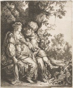 Juda i Thamar autorstwa Pieter Lastman