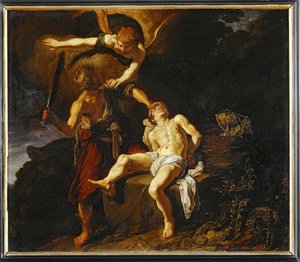 Poświęcenie Abrahama ... autorstwa Pieter Lastman