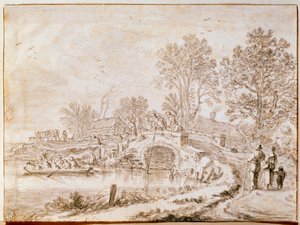 Most nad kanałem Miesiąc maj 1656 r