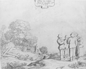 Trzej chłopi i kobieta, 1626.