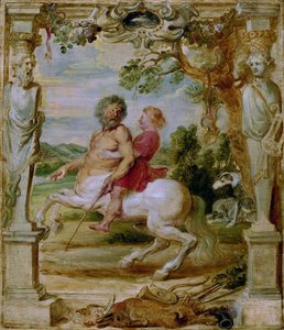 Achilles wykształcony przez centaura Chirona, 1630-1635 autorstwa Peter Paul Rubens