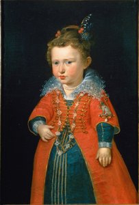 Eleonora Gonzaga 1598-1655 w wieku dwóch lat, ok. godz. 1600.