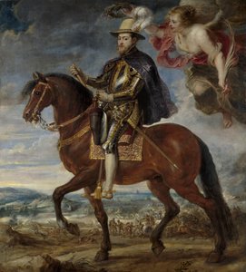 Portret Filipa II 1527-1598 na koniu, 1628 autorstwa Peter Paul Rubens