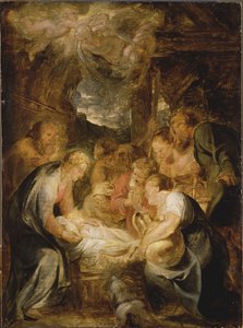 Adoracja pasterzy 1615-1616. autorstwa Pieter Paul Rubens