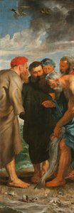 Tryptyk Cudowny Pociąg Ryby, lewy panel, 1618-1619. autorstwa Pieter Paul Rubens