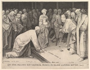 Chrystus i kobieta przyłapana na cudzołóstwie, 1579.