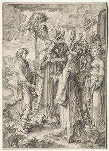 Dawid z głową Goliata, lata 20.-1630. autorstwa Pieter Serwouters
