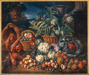 Nature morte: legumes et fruits - Martwa natura: Warzywa i owoce ... autorstwa Pieter Snyers