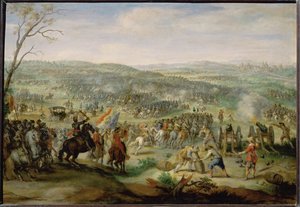Bitwa na Białej Górze w pobliżu Pragi ... autorstwa Pieter Snyers