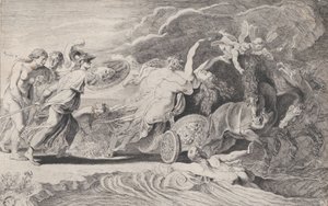 Porwanie Prozerpiny, ca. 1620-25. autorstwa Pieter Soutman