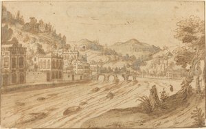 widok na rzekę autorstwa Pieter Stevens