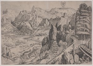 Magdalena Poenitens, odbitka wykonana przez Jana i Lucasa van Duetecum autorstwa Pieter The Elder (after) Brueghel