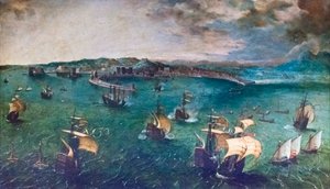 Bitwa w Zatoce Neapolitańskiej autorstwa Pieter Bruegel the Elder