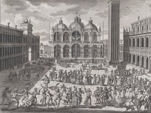 Karnawał wenecki, z: Tezaurus Starożytności i Historii Włoch, t. 9, 1722