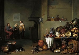Chrystus w Domu Marty i Marii autorstwa Pieter de Bloot
