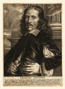 Portret Fransa Woutersa, flamandzkiego malarza baroku, malarza gabinetowego i nadwornego artysty cesarza rzymskiego autorstwa Pieter de II Jode