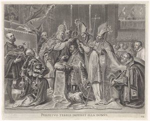 Karol V koronowany na cesarza przez papieża Radosny wjazd Kardynała Dzieciątka w Gandawie, 1635 (tytuł serii)