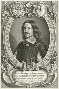 Portret Tobiasa Oelhafena van Schöllenbach Celeberrimi Legati (tytuł serii) autorstwa Pieter de Jode (II)
