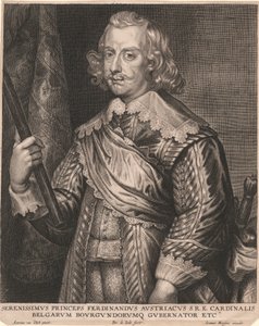 Najjaśniejszy Książę Ferdynand Austrii S.R.E. Kardynał Belgów, gubernator Burgundii itp. autorstwa Pieter de Jode