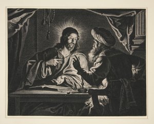 Chrystus i Nikodem autorstwa Pieter de Jode II