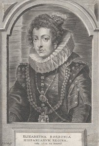 Portret Elżbiety Burbon, królowej Hiszpanii, ca. 1632-44.