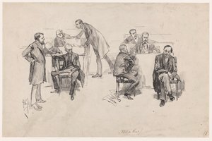 Izba Reprezentantów podczas debaty nad reformą konstytucyjną w 1887 r. autorstwa Pieter de Josselin