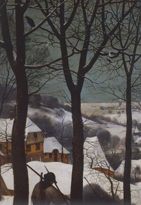 Łowcy w śniegu autorstwa Pieter Bruegel the Elder