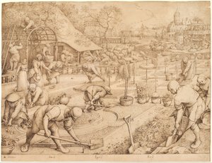 Wiosna autorstwa Pieter Bruegel the Elder