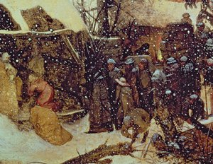 Pokłon Trzech Króli na śniegu autorstwa Pieter the Elder Bruegel