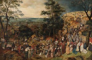 Chrystus niosący krzyż autorstwa Pieter the Younger Brueghel