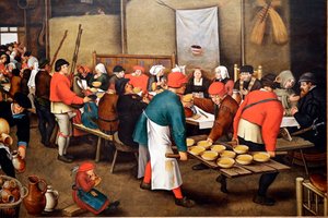 Muzeum Evory. Brueghel, Pieter Młodszy (ok. 1564-1638). Uczta weselna (lub wesele chłopskie)