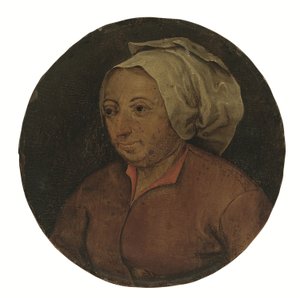 Głowa kobiety (olej na desce) autorstwa Pieter the Younger Brueghel